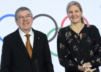 Thomas Bach i Kirsty Coventry, fot. PAP/EPA/KEYSTONE/LAURENT GILLIERON