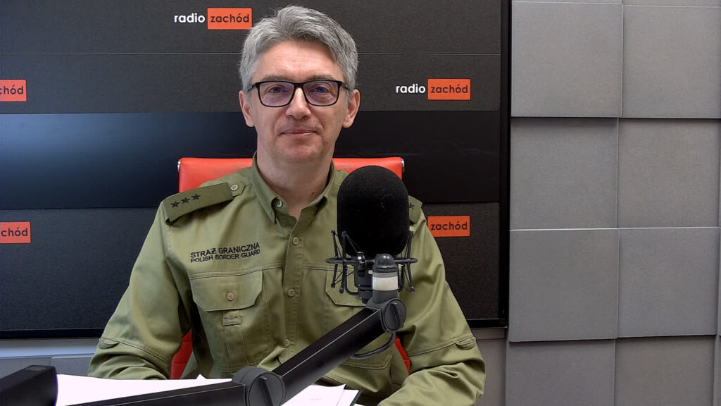 Porucznik SG Paweł Biskupik, rzecznik komendanta NOSG Radio Zachód - Lubuskie