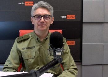 Porucznik SG Paweł Biskupik, rzecznik komendanta NOSG Radio Zachód - Lubuskie