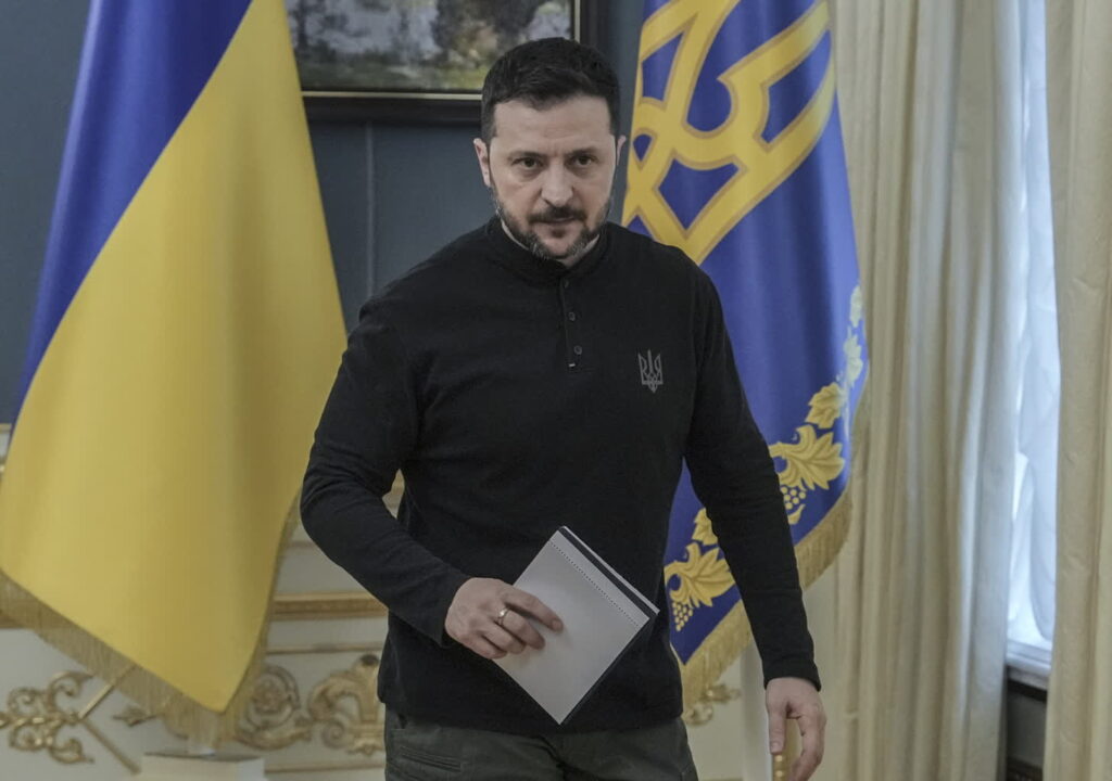 Zełenski o różnicach w oświadczeniach między USA, Ukrainą i Rosją 2 Wołodymyr Zełenski (PAP/EPA/STRINGER)