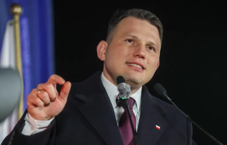 Zdjęcie ilustracyjne, Sławomir Mentzen w Kutnie, fot. PAP/Marian Zubrzycki