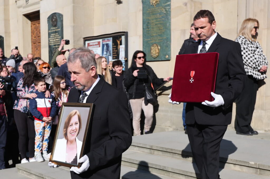Uroczystości pogrzebowe Barbary Skrzypek w Gorlicach. Fot. PAP/ Grzegorz Momot