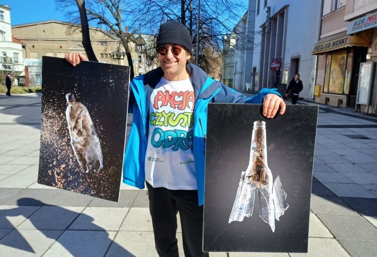 Dominik Dobrowolski, organizator Akcji Czysta Odra (fot. Piotr Bakselerowicz/RZ)