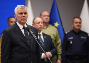 Tomasz Siemoniak z wizytą w Krakowie (PAP/Łukasz Gągulski)