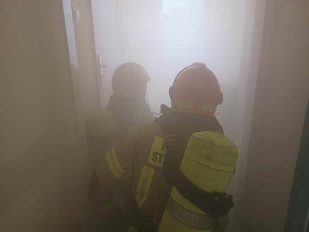 Klatka schodowa to droga ewakuacji w razie pożaru fot. K.Gonera