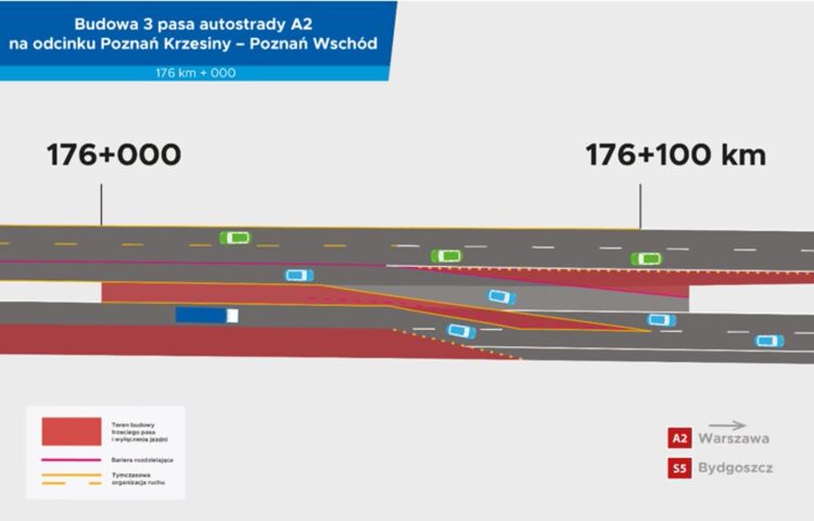 Zmiana organizacji ruchu na A-2 Radio Zachód - Lubuskie