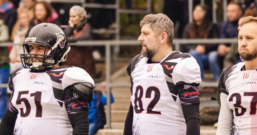 Wataha nie zdobyła Kątów Wrocławskich, ale dała pograć "nowym twarzom" fot. materiały Klubu Futbolu Amerykańskiego Wataha Zielona Góra