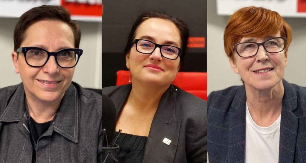Krystyna Sibińska (KO), Anita Kucharska-Dziedzic (Lewica) i Elżbieta Rafalska (PiS) o spotkaniu Trump - Zełeński (fot. RZ)