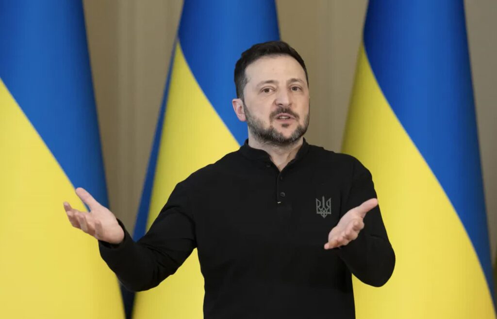 Wołodymyr Zełenski, fot. PAP/EPA/STRINGER