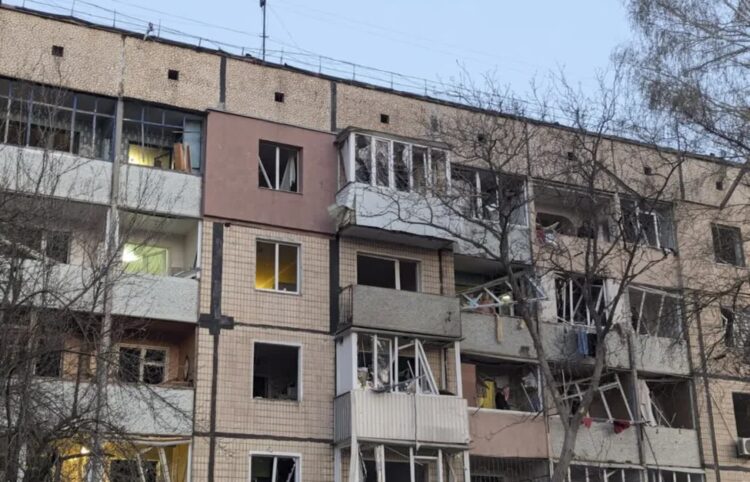 Zniszczenia w Krzywym Rogu. Fot. EPA/STATE EMERGENCY