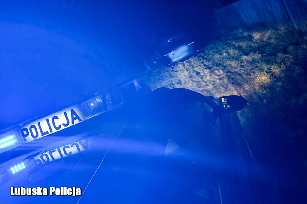 Policjanci ze Świebodzina ścigali kierowcę, który nie zatrzymał się do kontroli (KPP Świebodzin)