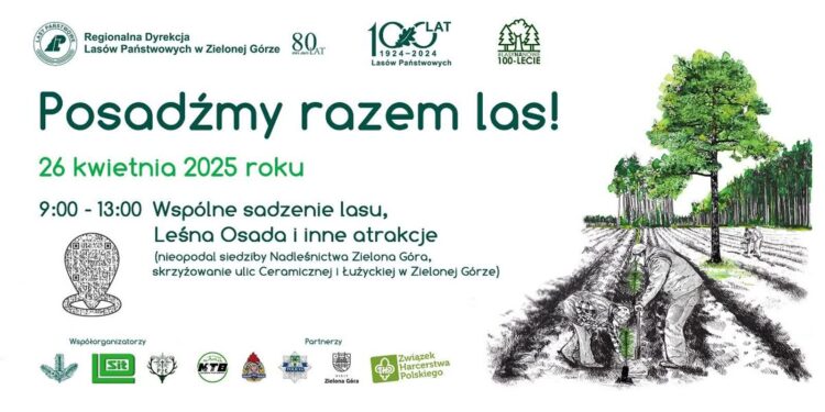 Wspólne sadzenie lasu w Zielonej Górze 9 grafika: materiały organizatorów