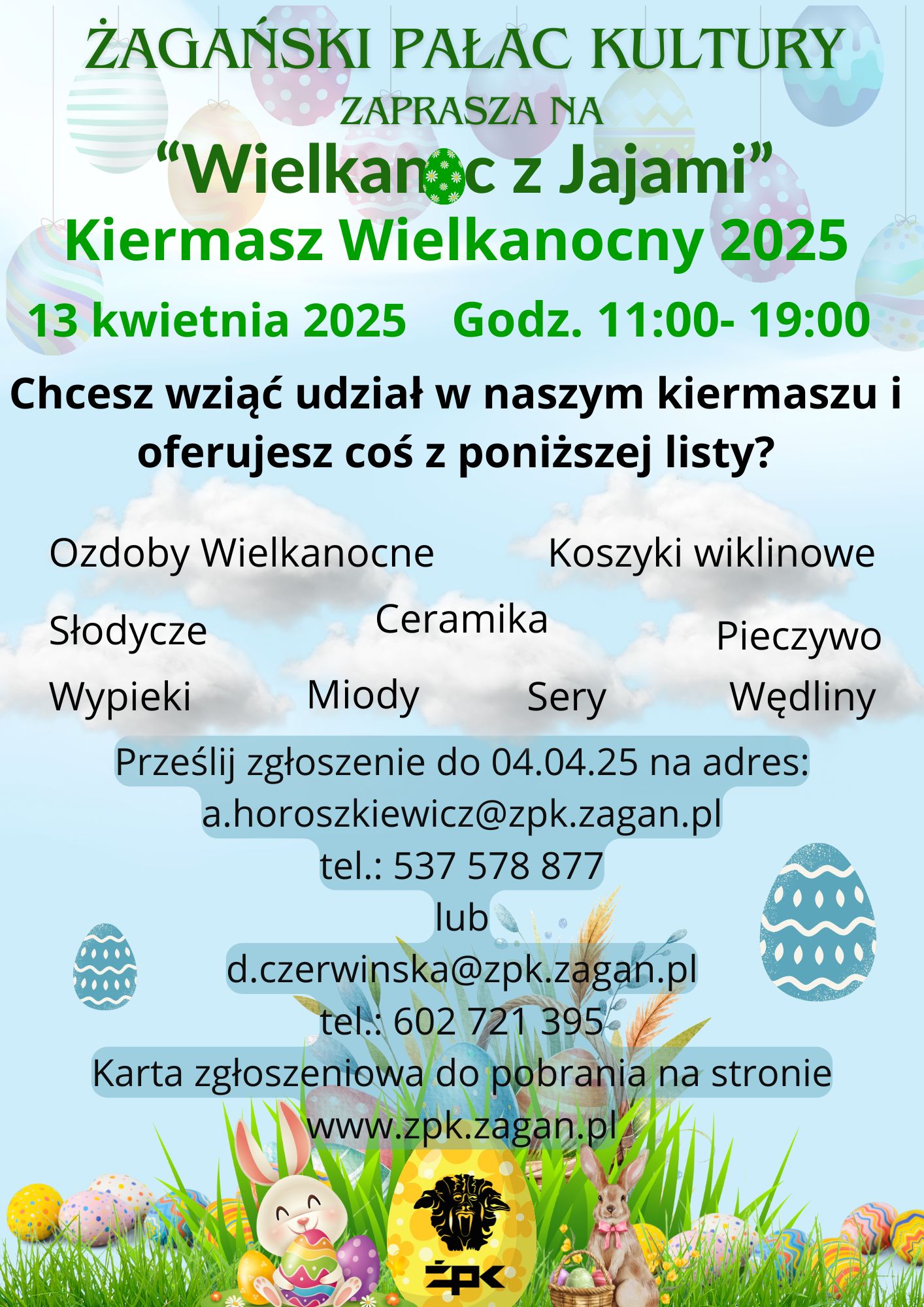 Żagań zaprasza wystawców na kiermasz wielkanocny Radio Zachód - Lubuskie