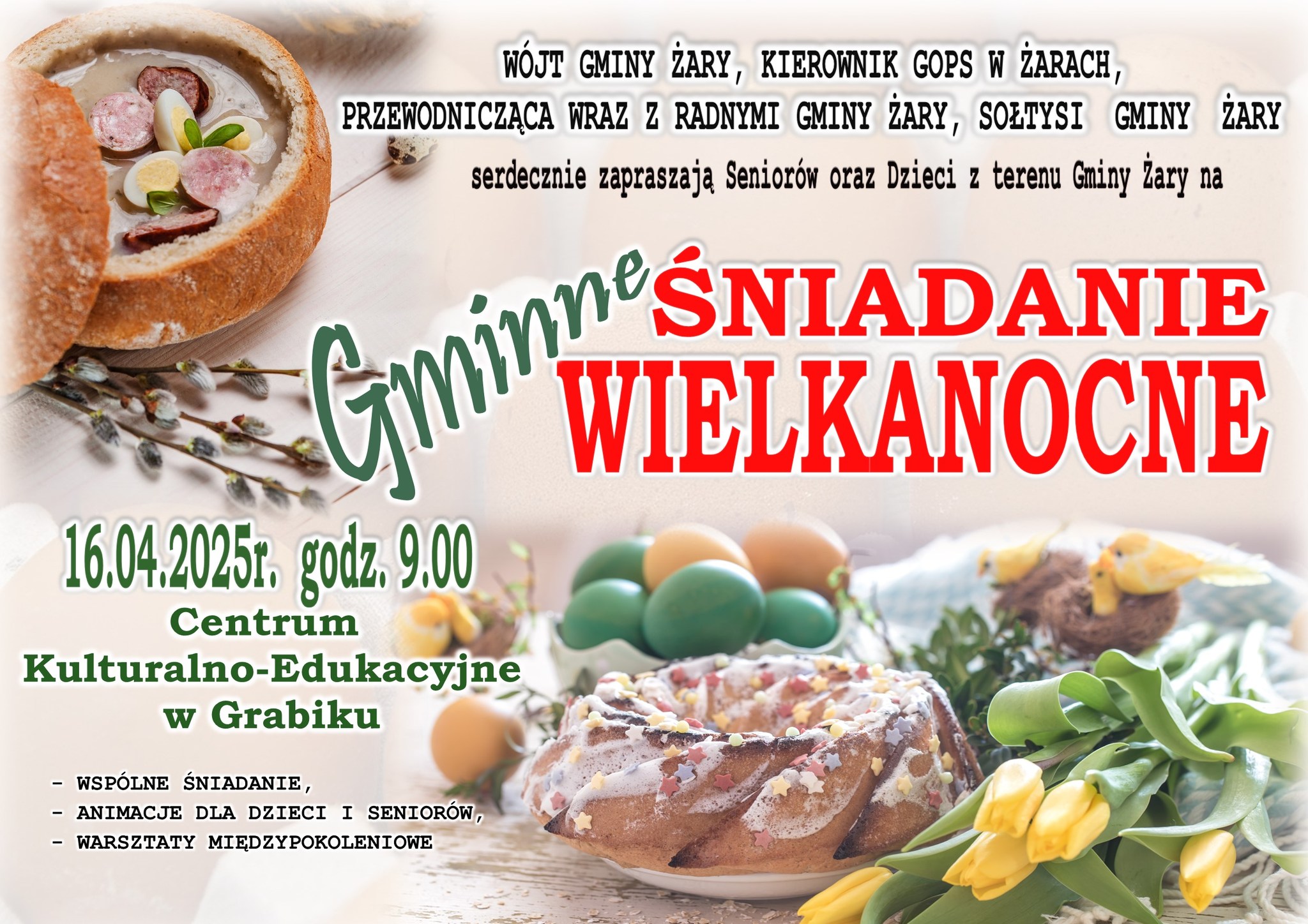 Gminne Śniadanie Wielkanocne w Grabiku Radio Zachód - Lubuskie