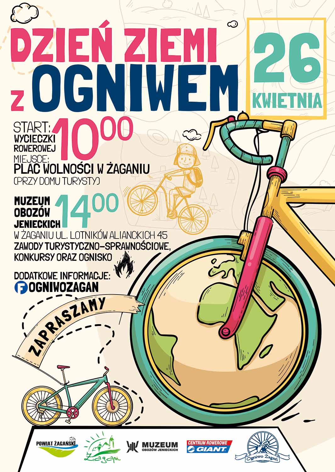 Rowerowy Dzień Ziemi z żagańskim Ogniwem Radio Zachód - Lubuskie