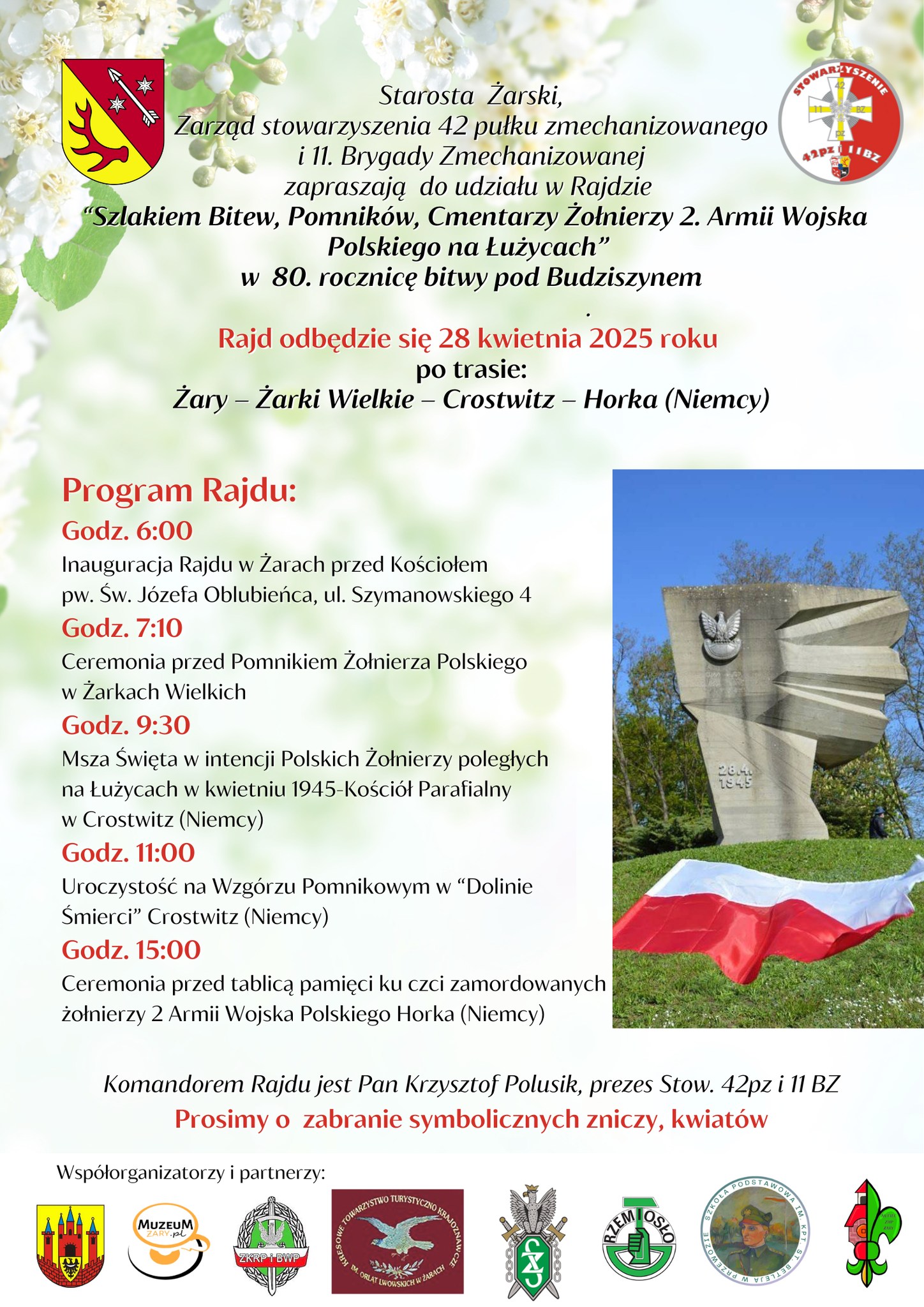 Rajd szlakiem bitew i pomników Radio Zachód - Lubuskie