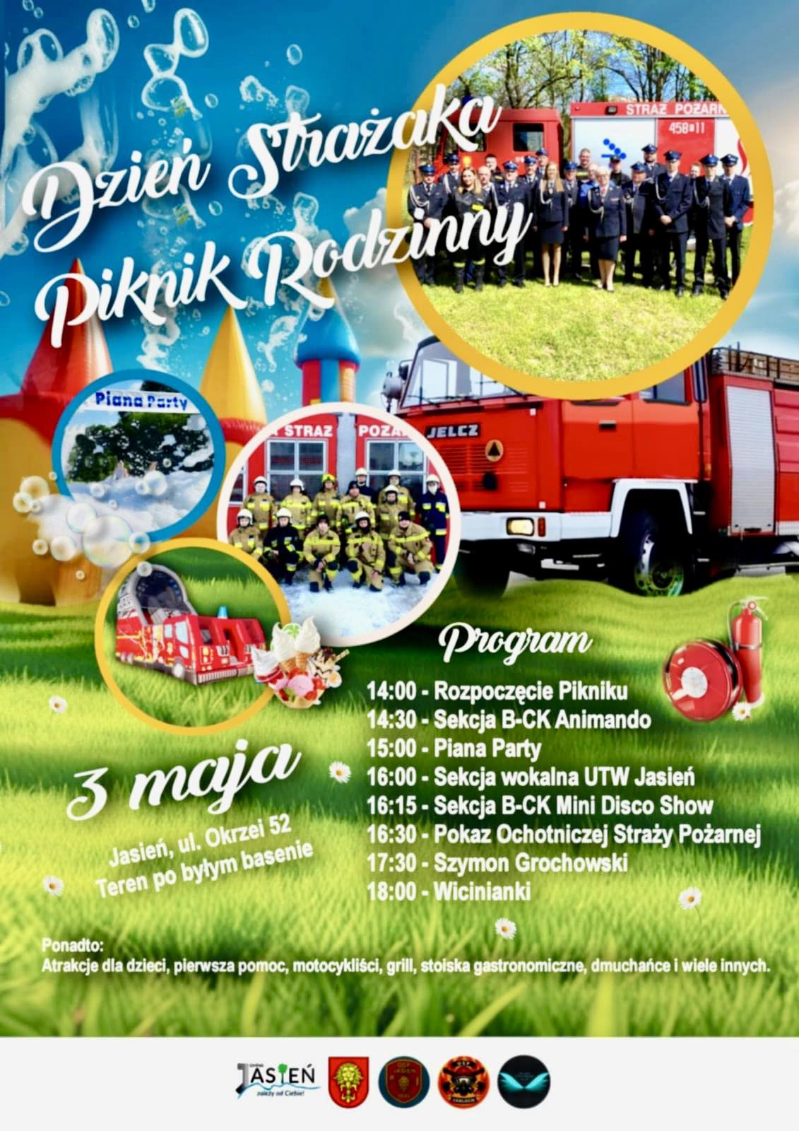 Piknik rodzinny i Dzień Strażaka w Jasieniu Radio Zachód - Lubuskie