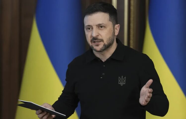 Wołodymyr Zełenski Fot. PAP/EPA/STRINGER