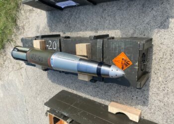 Amunicji Precyzyjnego Rażenia (APR) 155 mm dla armatohaubic samobieżnych Krab oraz Kryl. Fot PGZ/FB