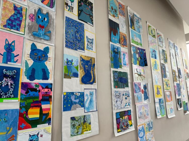 Wystawa pokonkursowa „Jesteśmy niebieskimi kotami” 9 fot. Marta Czarnecka-Kowalińska SOSW Lubsko