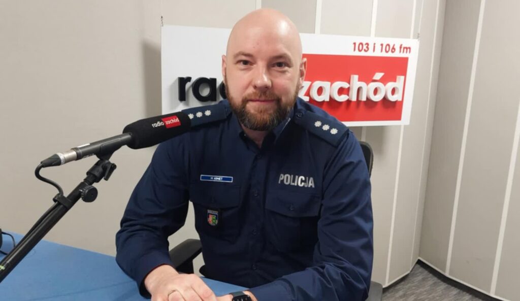 komisarz Maciej Kimet, rzecznik lubuskiej policji Radio Zachód - Lubuskie
