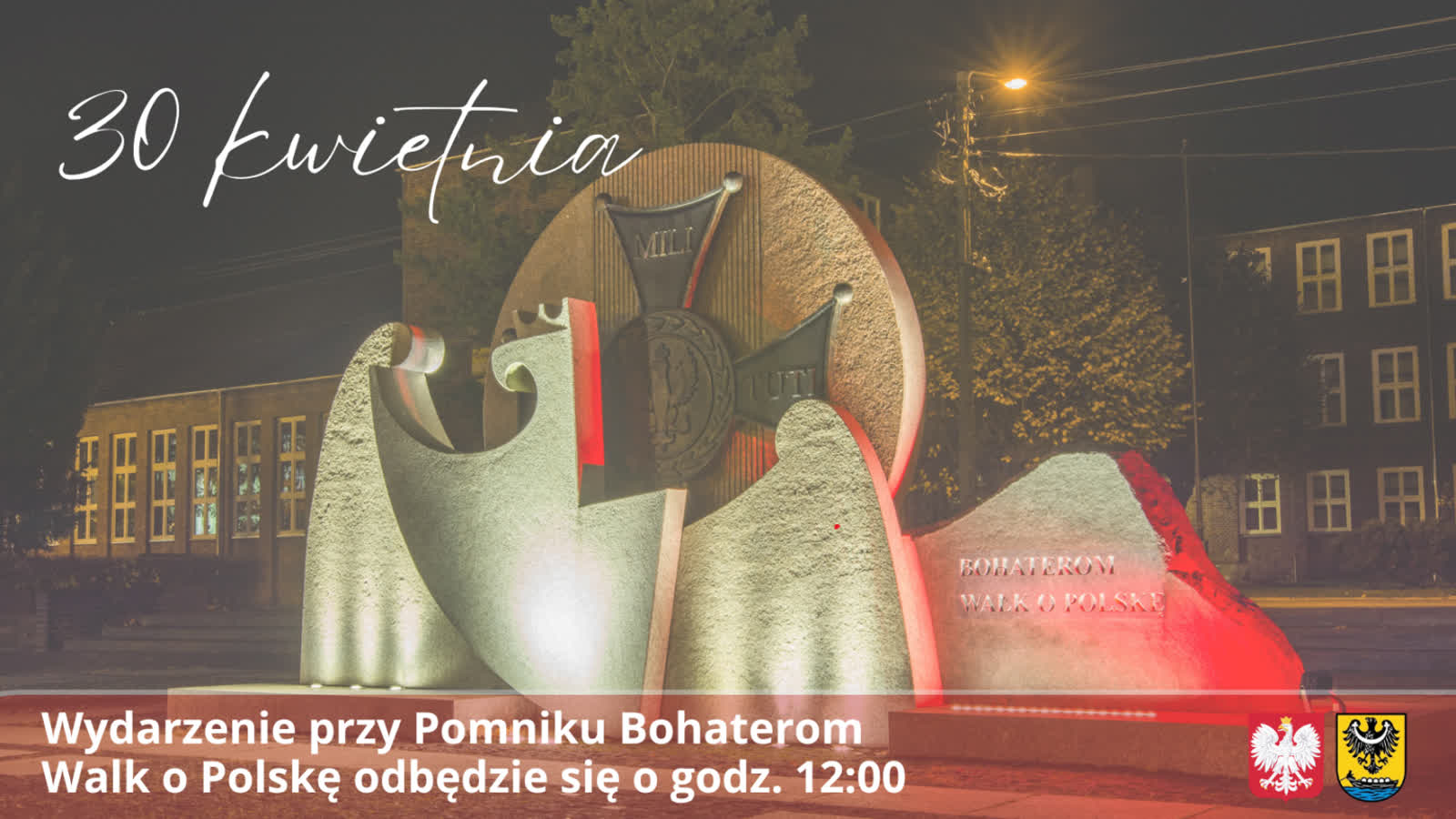 Flagi od władz miasta dla nowosolan