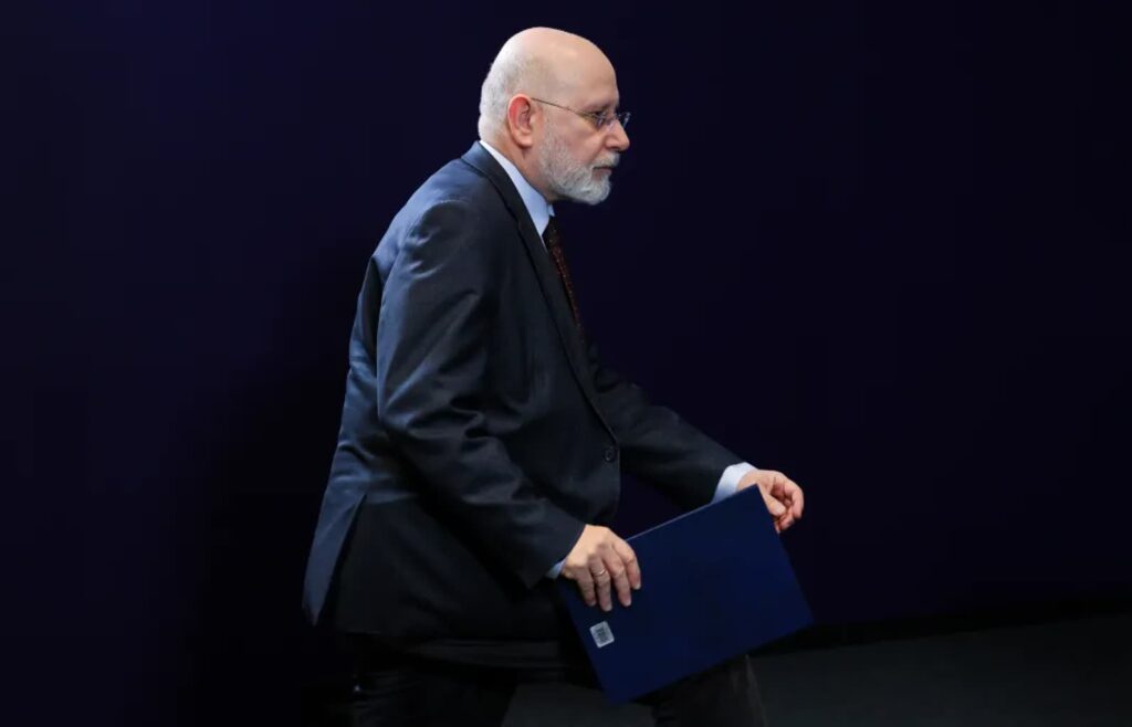 Przewodniczący KRRiT Maciej Świrski, fot. PAP/Rafał Guz