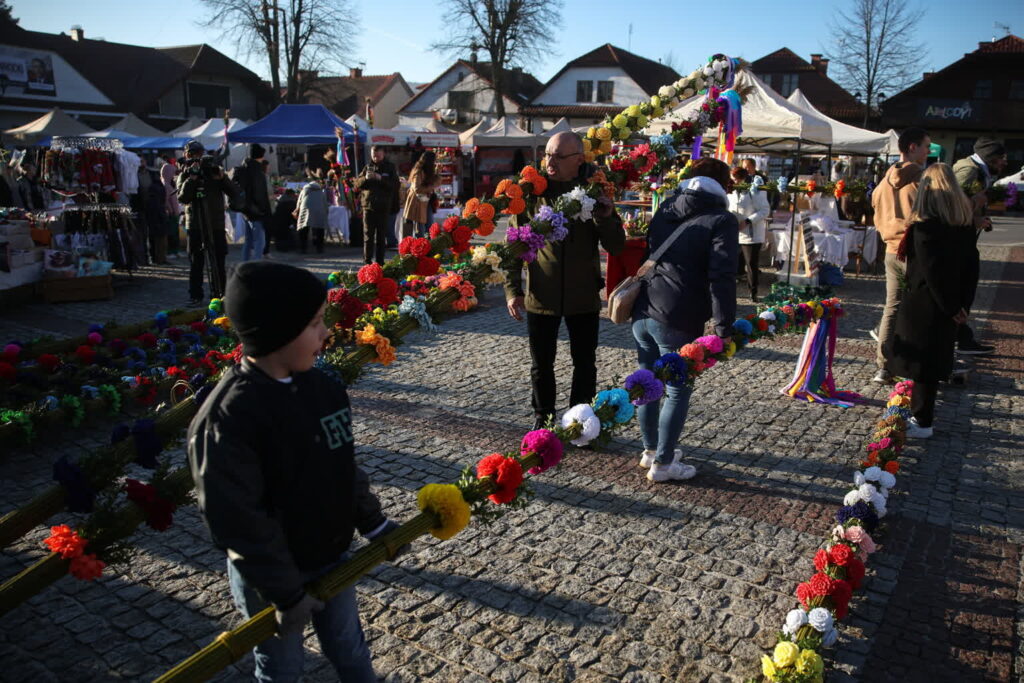 LIPNICA MUROWANA KONKURS PALM WIELKANOCNYCH. Fot. PAP/Łukasz Gągulski