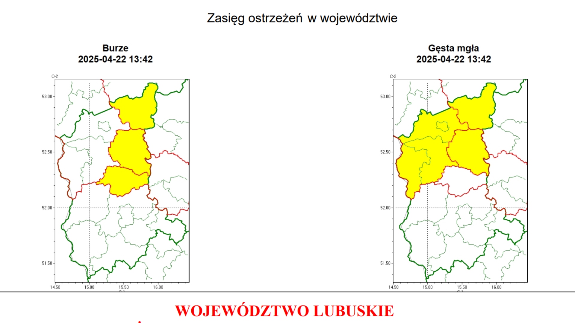 IMGW ostrzega przed burzami i gęstą mgłą Radio Zachód - Lubuskie