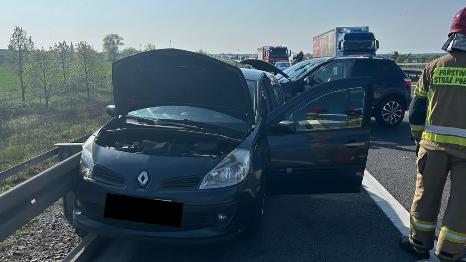 Trasa S3: Wypadek na wysokości Karnina Radio Zachód - Lubuskie