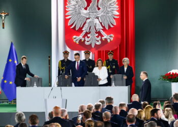 GNIEZNO UROCZYSTE ZGROMADZENIE POSŁÓW I SENATORÓW. Fot. PAP/Jakub Kaczmarczyk