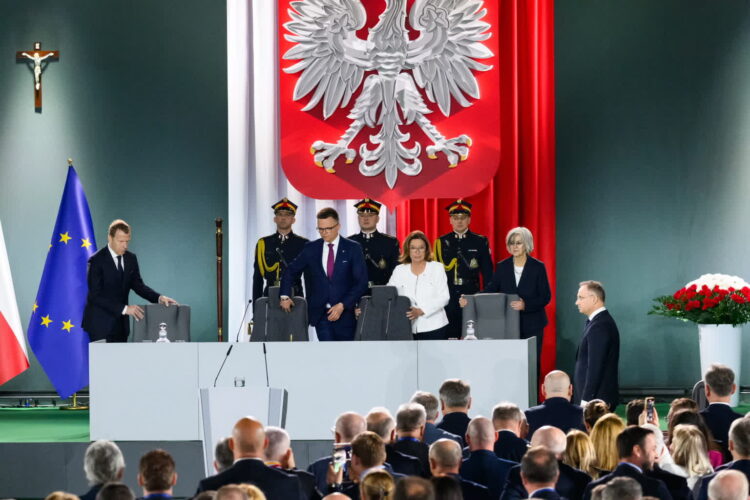 GNIEZNO UROCZYSTE ZGROMADZENIE POSŁÓW I SENATORÓW. Fot. PAP/Jakub Kaczmarczyk