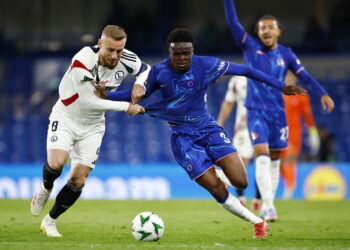 Legia Warszawa wygrała w Londynie z Chelsea 14 Mecz Legia-Chelsea. Fot. PAP/EPA/TOLGA AKMEN