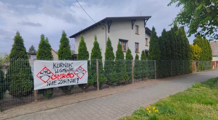Baner przed Urzędem Gminy w Bojadłach fot. M.Nabel