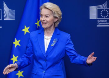 Ursula von der Leyen. Fot. PAP/EPA/OLIVIER MATTHYS