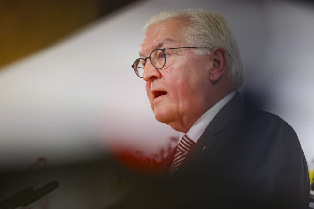 Na zdjęciu Frank-Walter Steinmeier, obecny prezydent Niemiec (PAP/EPA/CHRISTOPHER NEUNDORF)