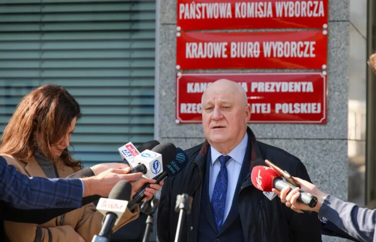 Przewodniczący Państwowej Komisji Wyborczej Sylwester Marciniak Fot. PAP/Rafał Guz