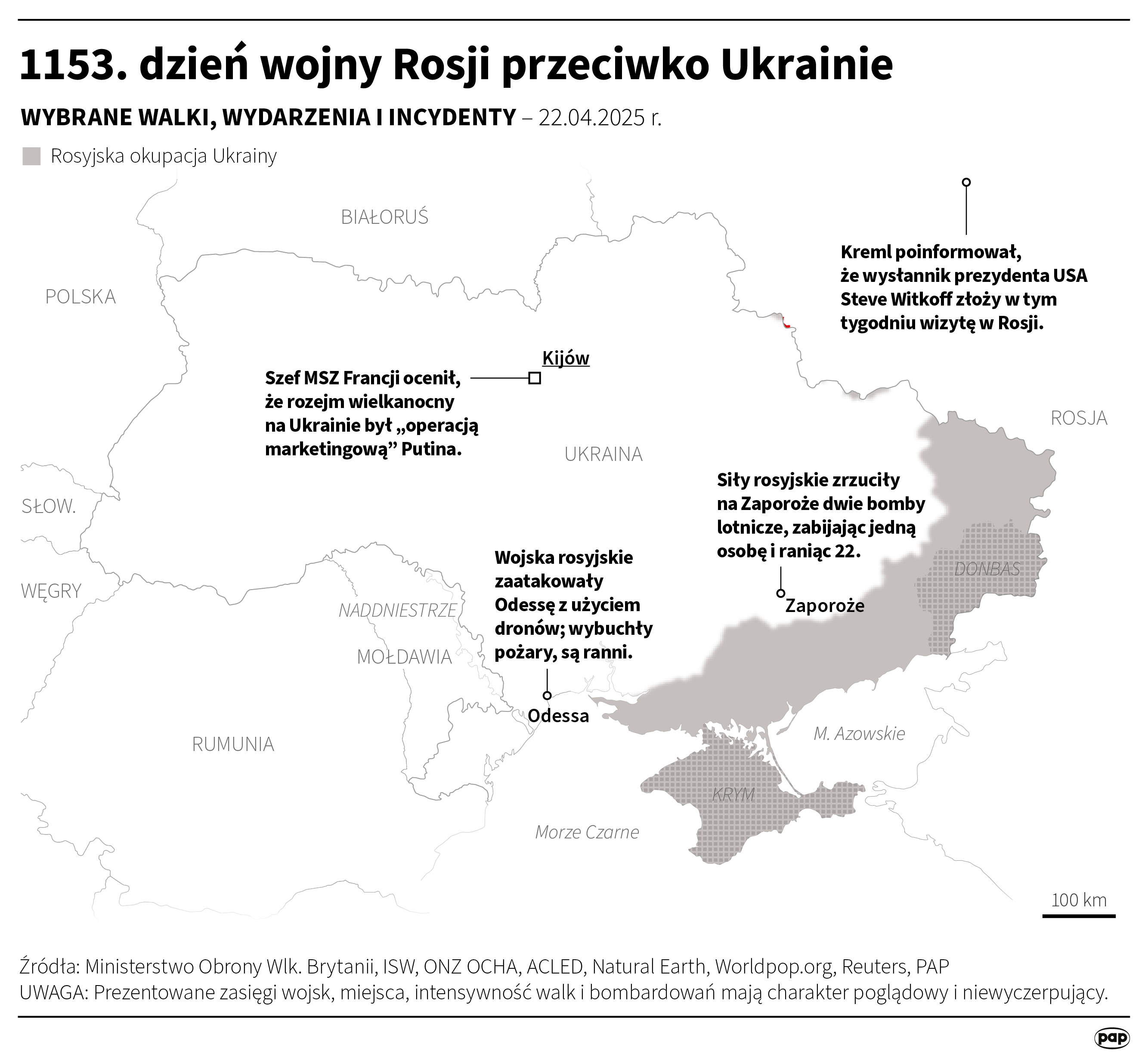 Putin zaproponował zatrzymanie inwazji przeciwko Ukrainie na obecnej linii frontu Radio Zachód - Lubuskie