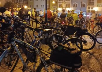 Nocna inauguracja walki o Rowerową Stolicę Polski Radio Zachód - Lubuskie
