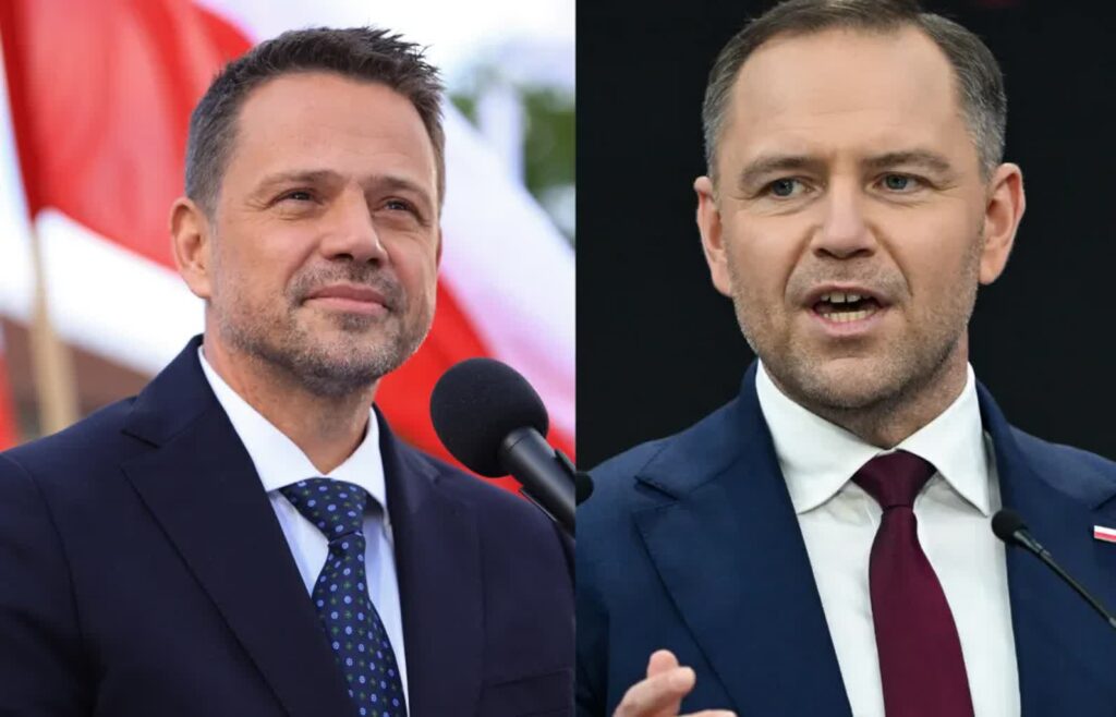 Trzaskowski zakończy kampanię na Mazowszu, Nawrocki - na Podlasiu 3 Rafał Trzaskowski, Karol Nawrocki. Fot. PAP/Jarek Praszkiewicz/Darek Delmanowicz