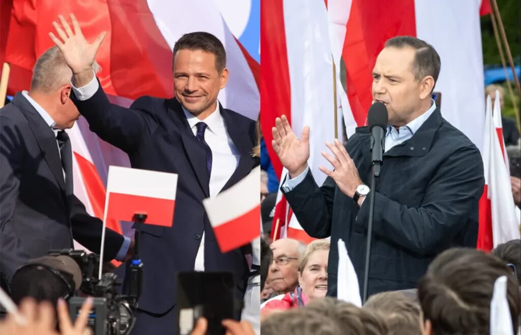 Rafał Trzaskowski i Karol Nawrocki. Fot. PAP/Tytus Żmijewski/Jarek Praszkiewicz