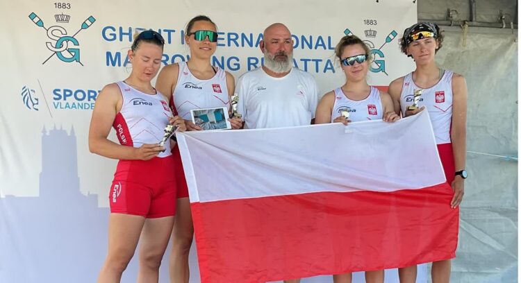 Udana przesiadka do nowej osady: Zuzanna Lesner z dwoma zwycięstwami w Belgii 9 Zuzanna Lesner (druga z prawej) udanie zaczęła rywalizację w nowej specjalizacji (fot. Ghent Regatta fb)