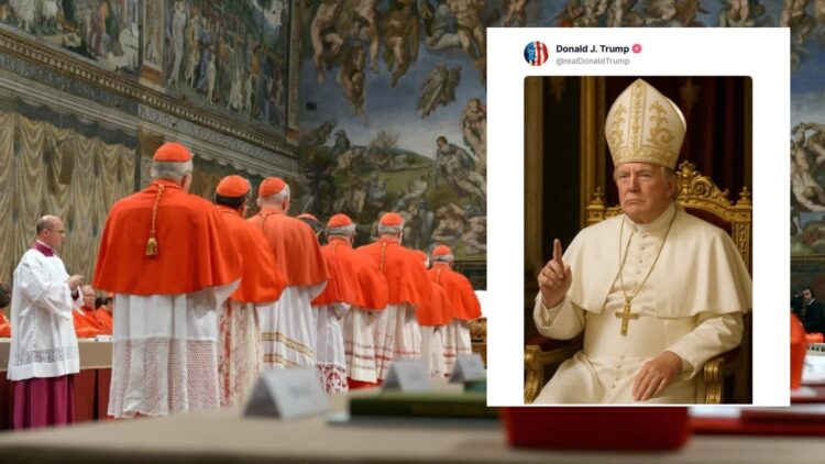 Kolaż zdjęć Konferencja Episkopatu Polski/FB i x.com/WhiteHouse