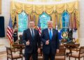 Karol Nawrocki i Donald Trump w Białym Domu (Facebook/Nawrocki25)