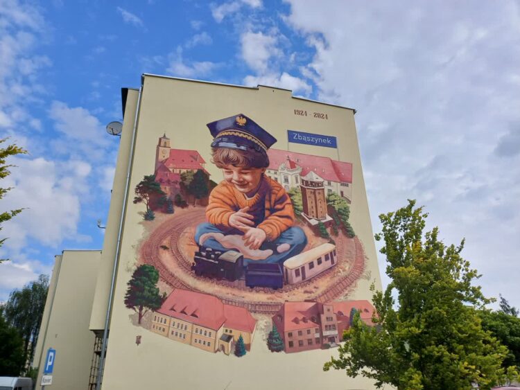 Pamiątkowy mural w Zbąszynku 9 fot. S. Kordyjalik