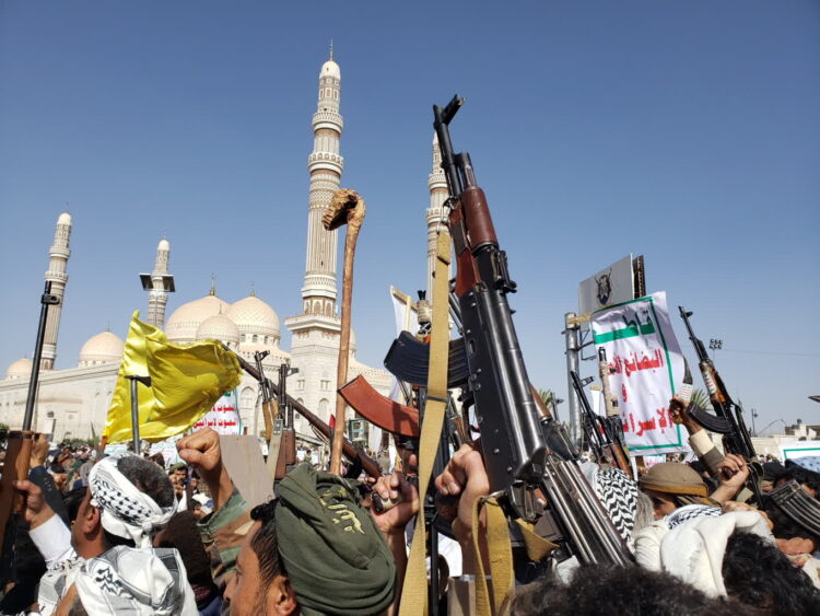 Izrael zaatakował porty w Jemenie 9 Huti (PAP/EPA/YAHYA ARHAB)