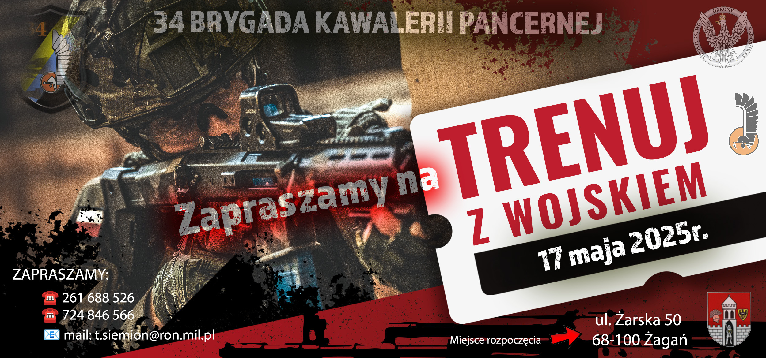 W sobotę w Żaganiu rusza projekt „Trenuj z wojskiem” Radio Zachód - Lubuskie