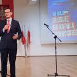 Kampania prezydencka 2025. Były premier Mateusz Morawiecki (PiS) w Zielonej Górze (fot. Piotr Bakselerowicz)