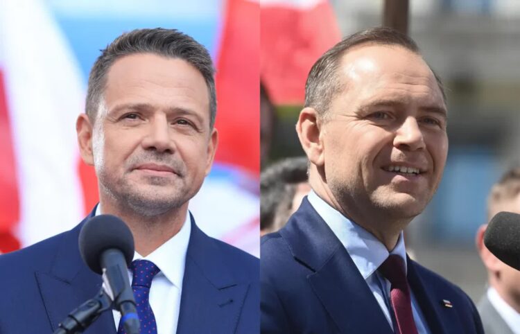 Rafał Trzaskowski i Karol Nawrocki. Fot. PAP/Jarek Praszkiewicz/Piotr Nowa