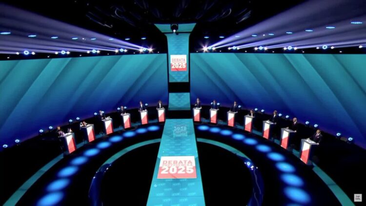 Debata prezydencka w TVP Źródło: Screen z TVP Info